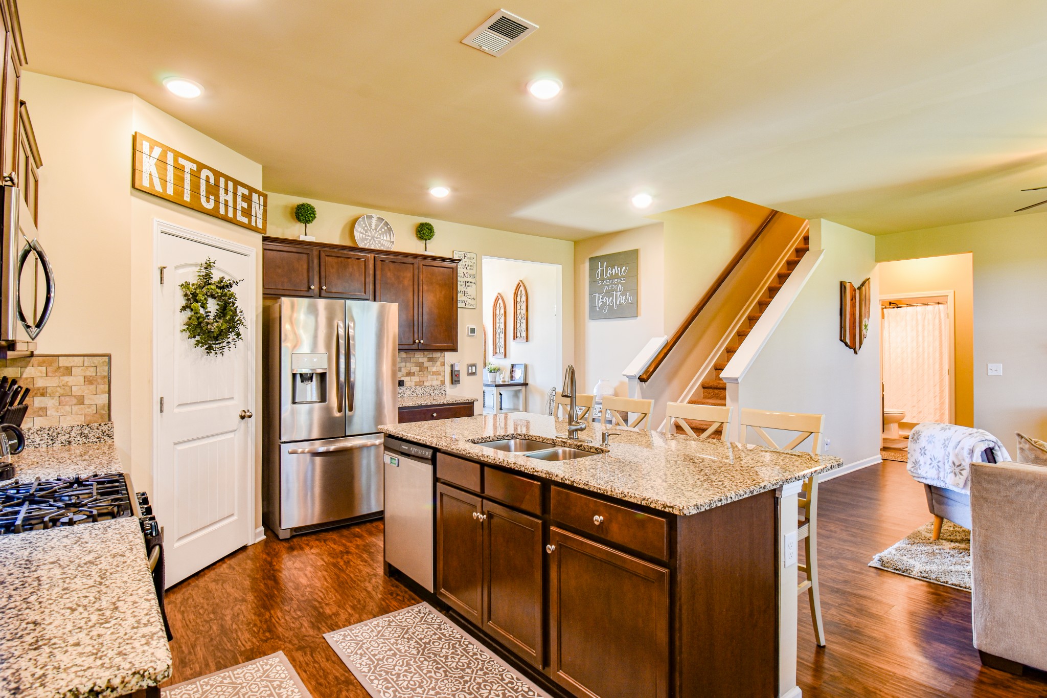 742 Prominence Road Columbia, TN 38401 - Photo 11 of 33 a kitchen with refrigerator and cabinets