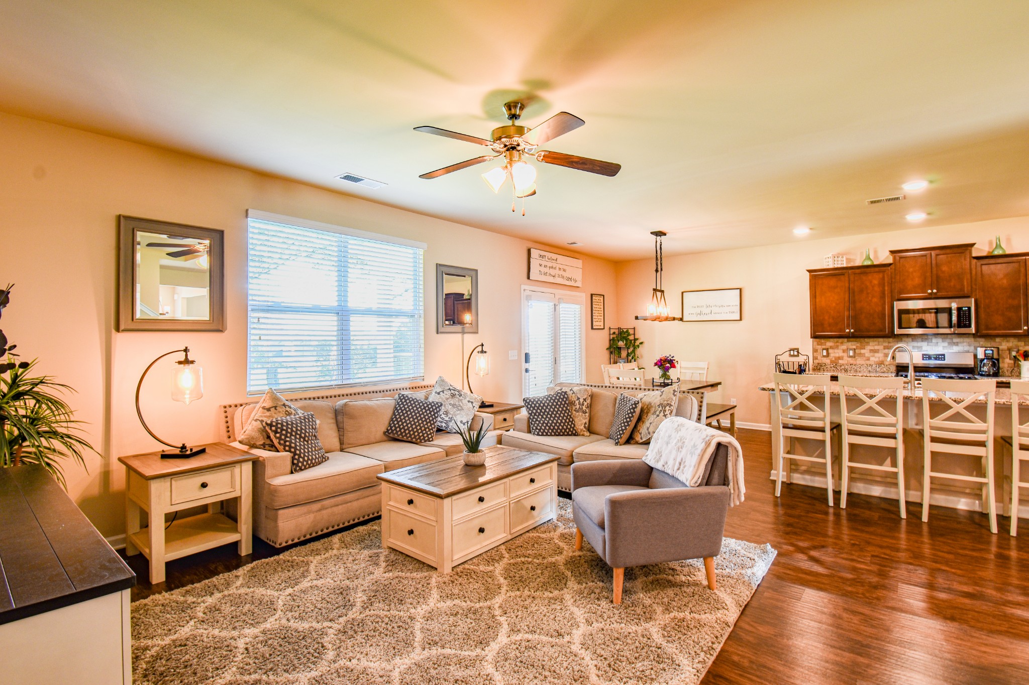 742 Prominence Road Columbia, TN 38401 - Photo 16 of 33 a living room with furniture kitchen view and a large window