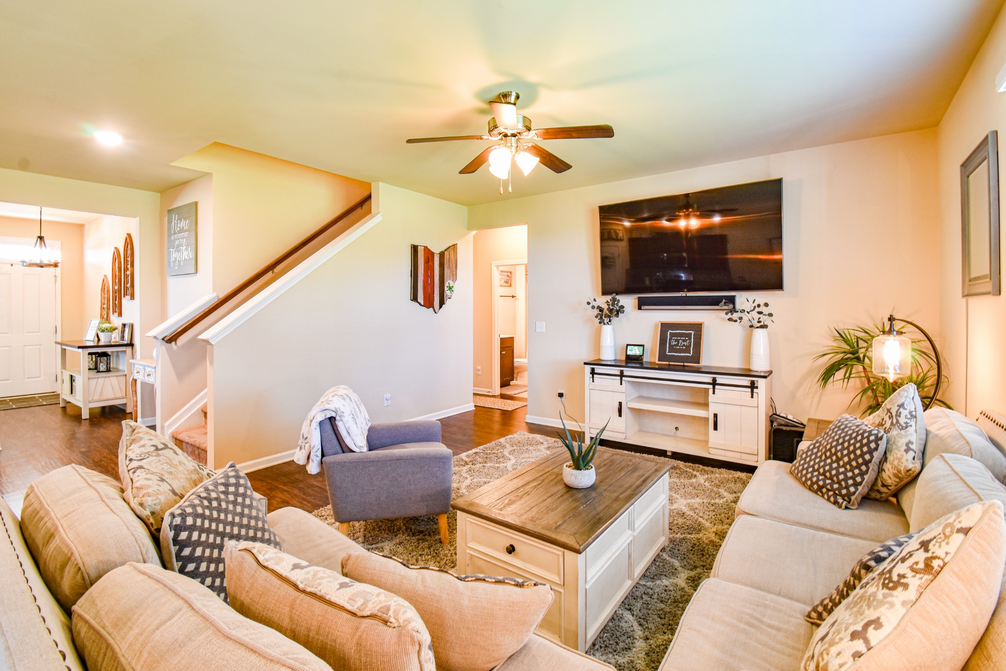 742 Prominence Road Columbia, TN 38401 - Photo 18 of 33 a living room with furniture and a flat screen tv
