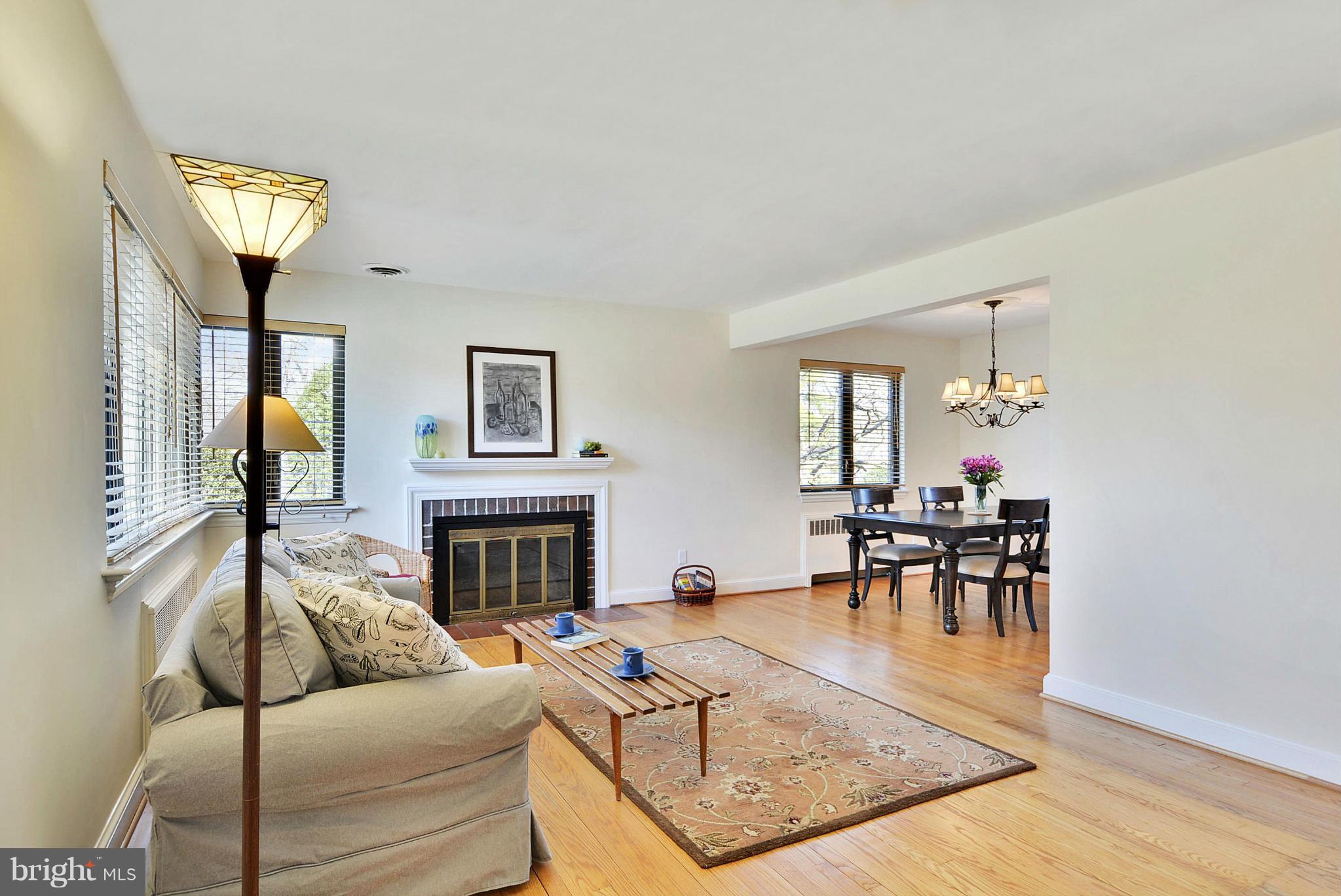 10307 Ridgemoor Drive Silver Spring, MD 20901 - Photo 2 of 30 Oversized living room has a wood burning FP