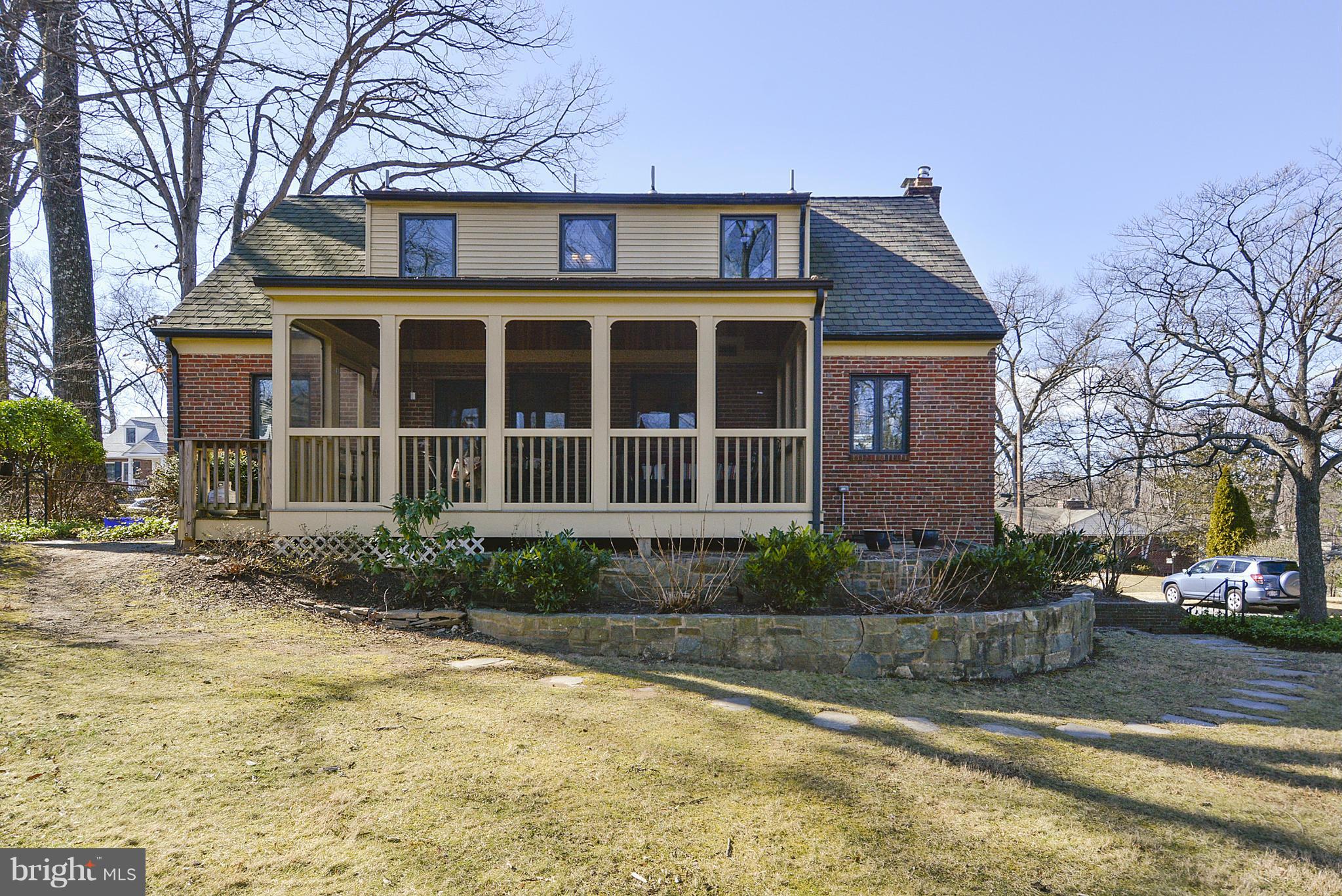 10307 Ridgemoor Drive Silver Spring, MD 20901 - Photo 25 of 30 Rear elevation shows hardscaped stone wall