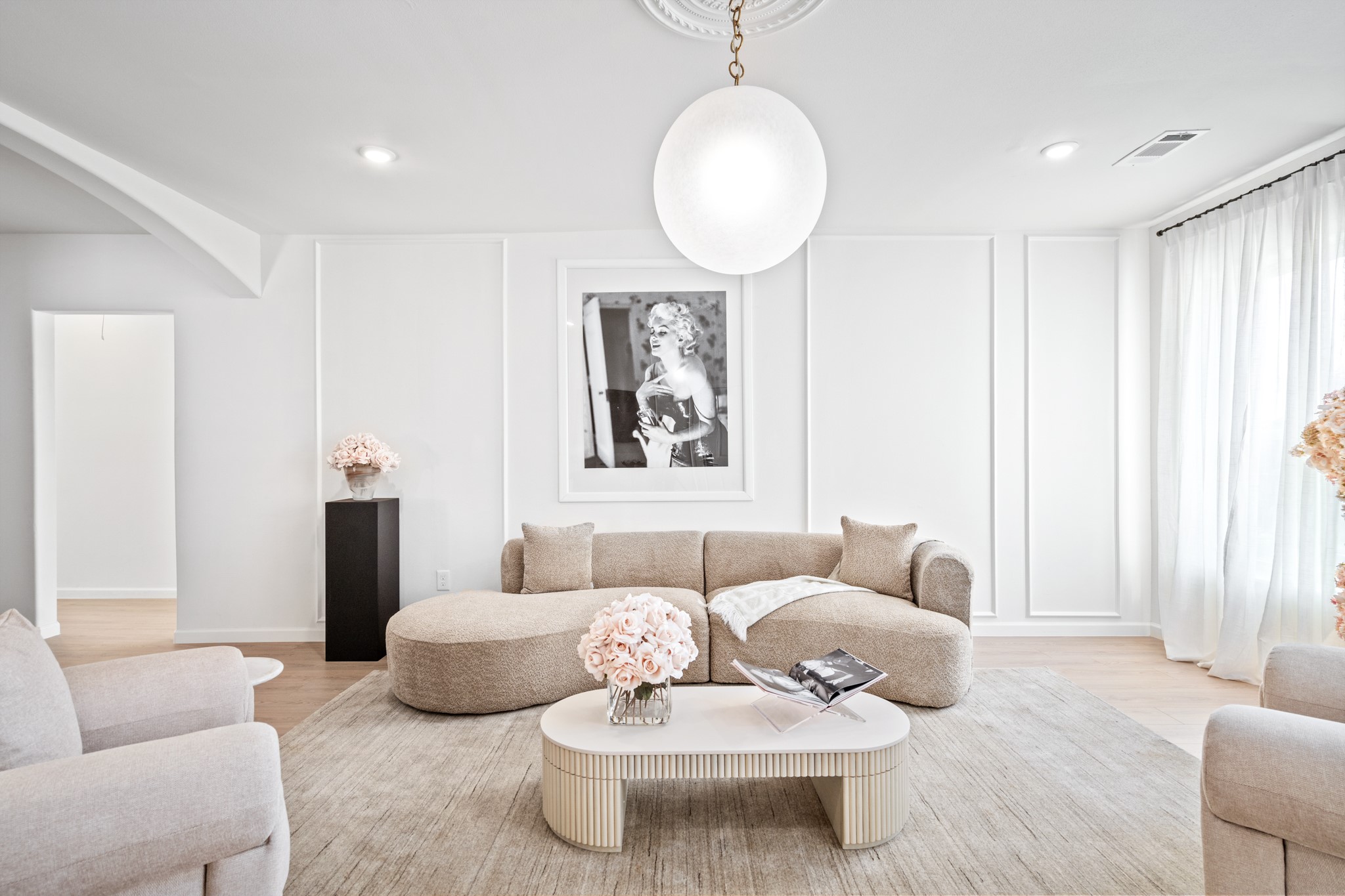 2413 Isabella Street Houston, TX 77004 - Photo 27 of 50 a living room with furniture and a large window