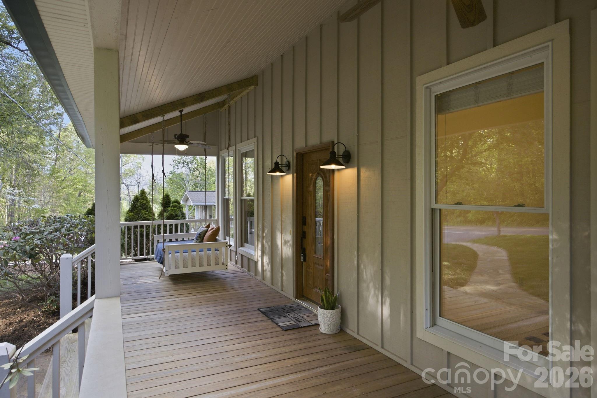 612 Christian Creek Road Swannanoa, NC 28778 - Photo 3 of 37 a view of balcony and deck
