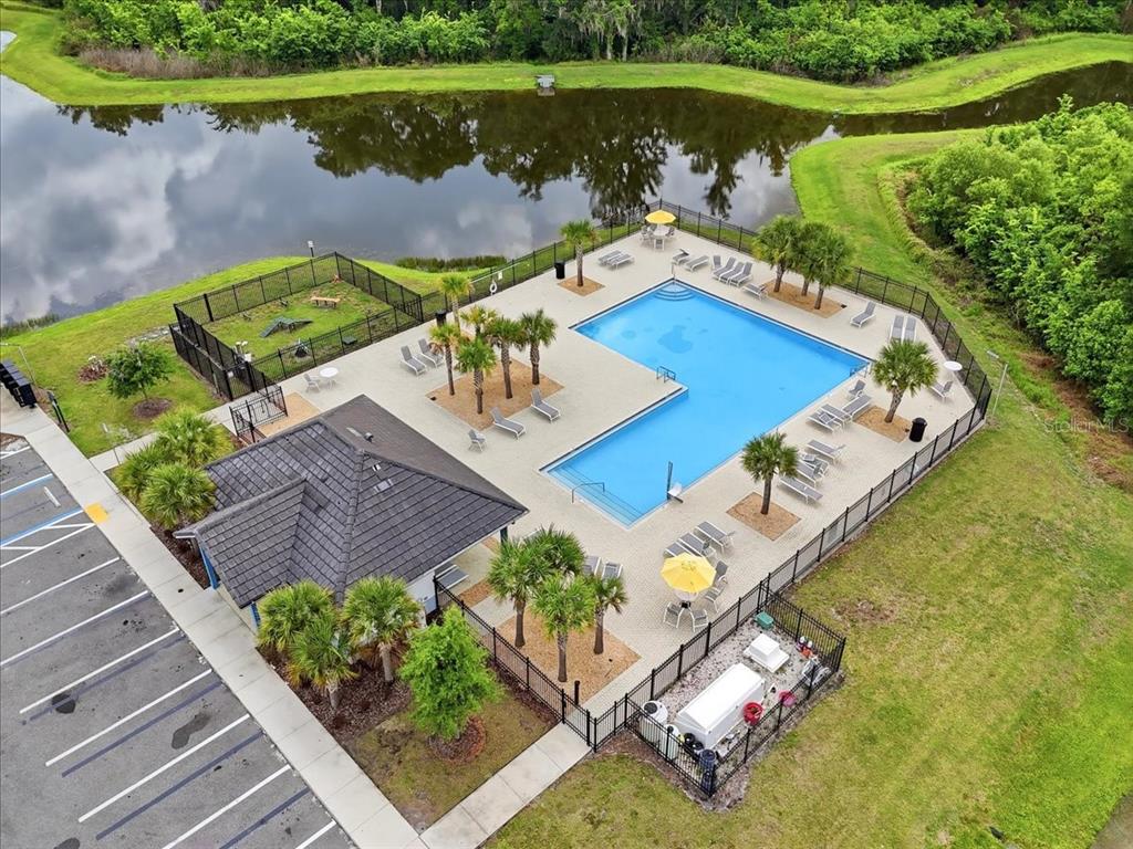 1923 Red Loop Lakeland, FL 33801 - Photo 48 of 51 an aerial view of a house with a ocean view