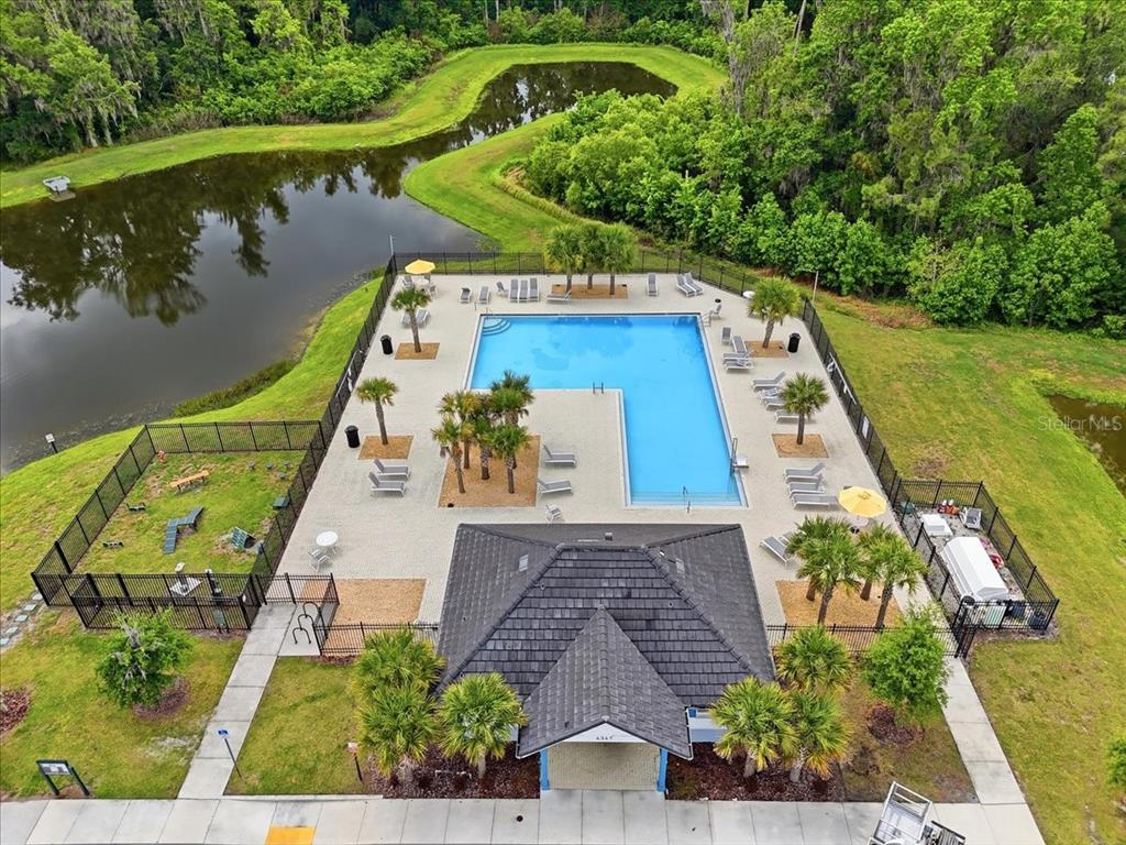 1923 Red Loop Lakeland, FL 33801 - Photo 51 of 51 an aerial view of a house with a garden