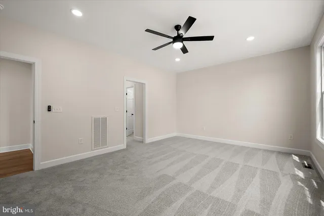 a view of an empty room