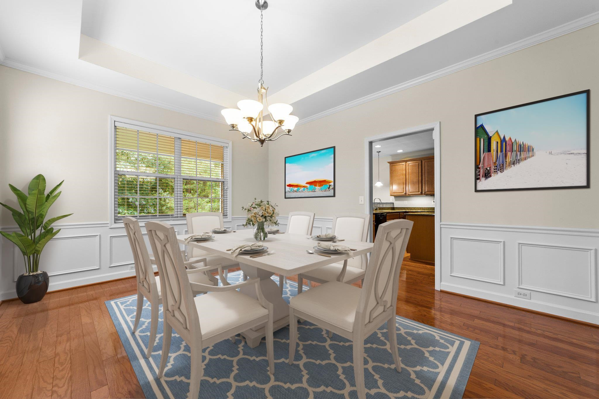 104 Harkness Circle Durham, NC 27705 - Photo 7 of 23 a view of a dining room with furniture window and wooden floor