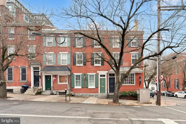 a outside view of a building with street view