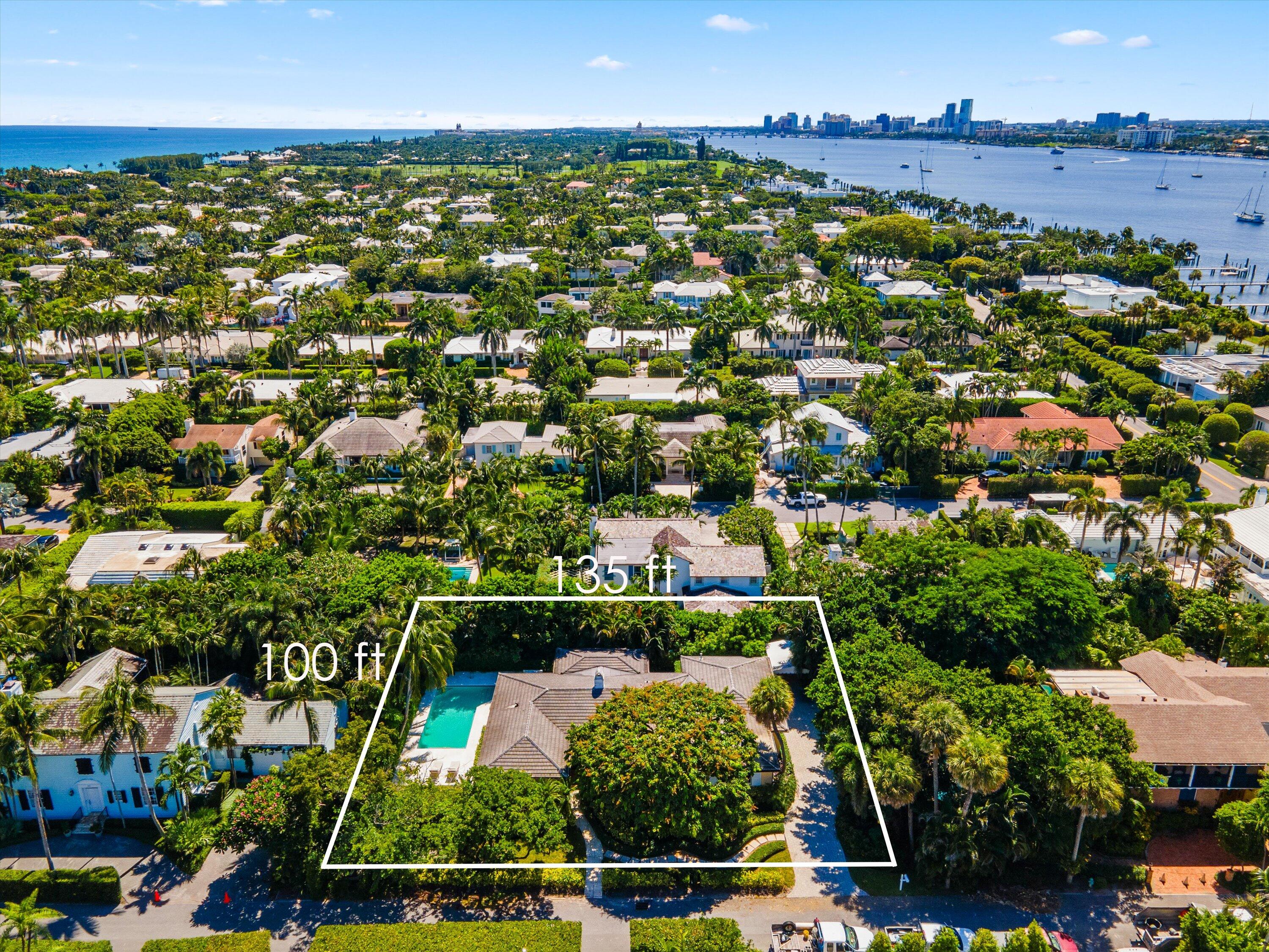 274 Monterey Road Palm Beach, FL 33480 - Photo 1 of 11 an aerial view of residential houses with outdoor space and trees