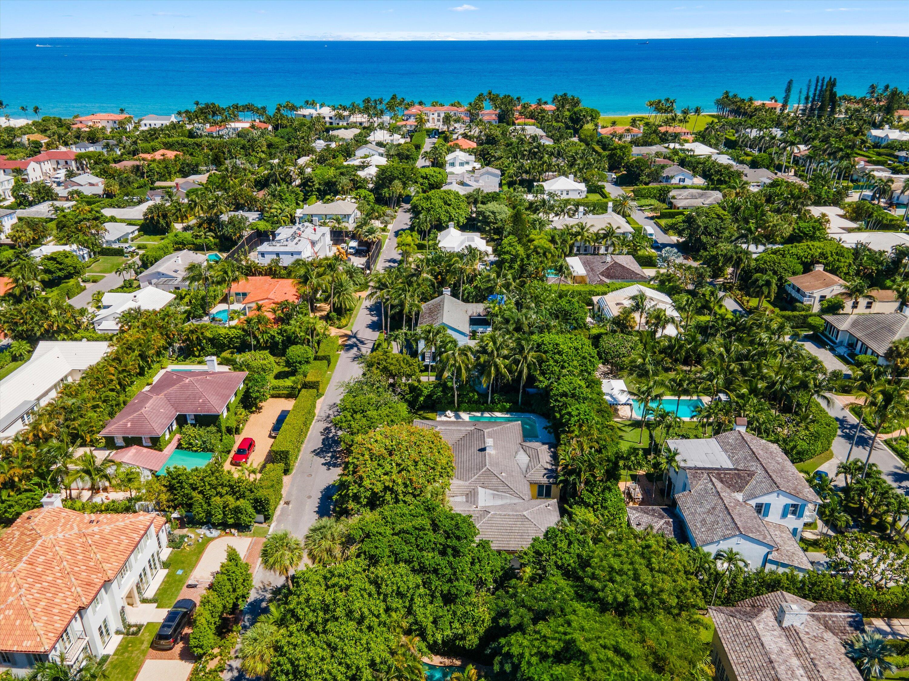 274 Monterey Road Palm Beach, FL 33480 - Photo 5 of 11 an aerial view of a house with a yard