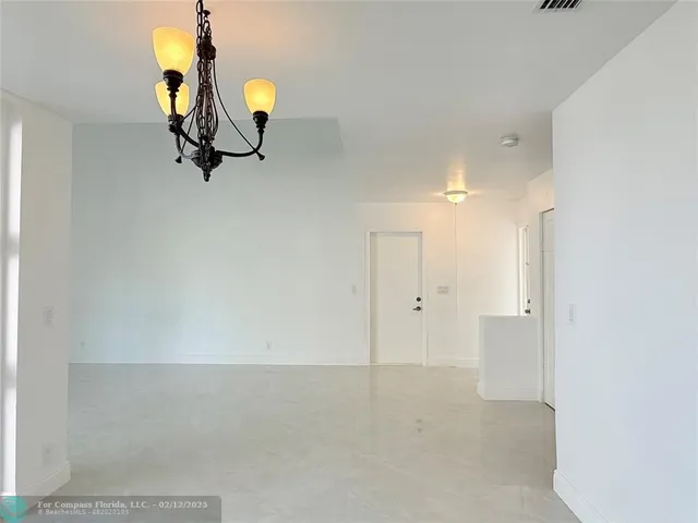 a view of an empty room