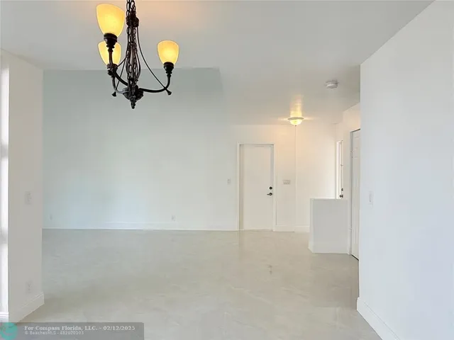 a view of an empty room