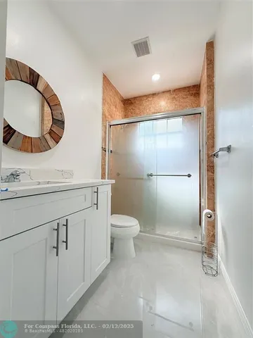 a view of road and trees