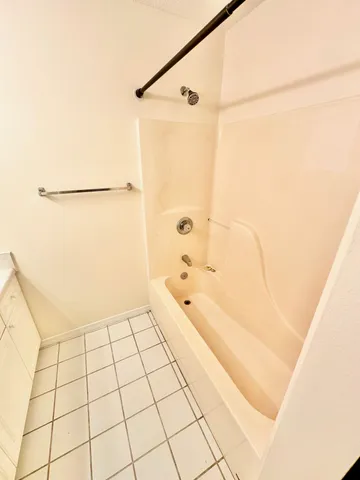 a view of small space with wooden floor