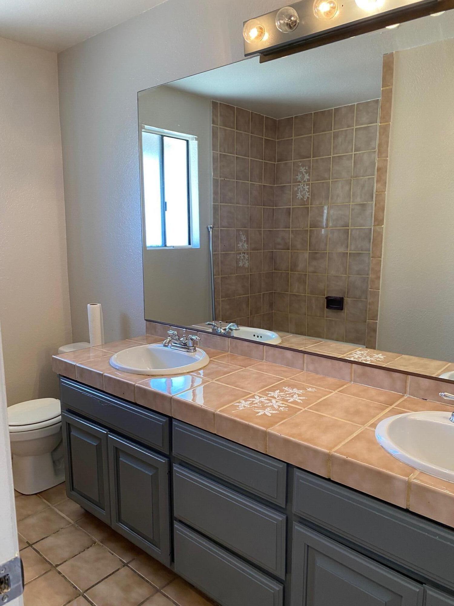 2120 Wayne Road Palm Springs, CA 92262 - Photo 11 of 21 a bathroom with a sink a toilet and shower