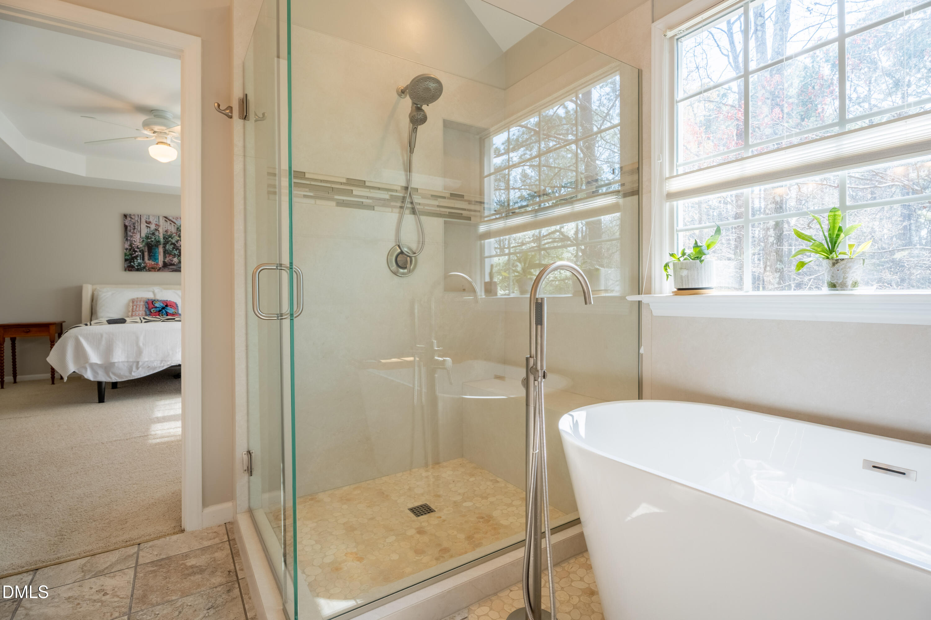 1305 Olde Walker Mill Road Apex, NC 27502 - Photo 21 of 41 a en suite bathroom with a shower