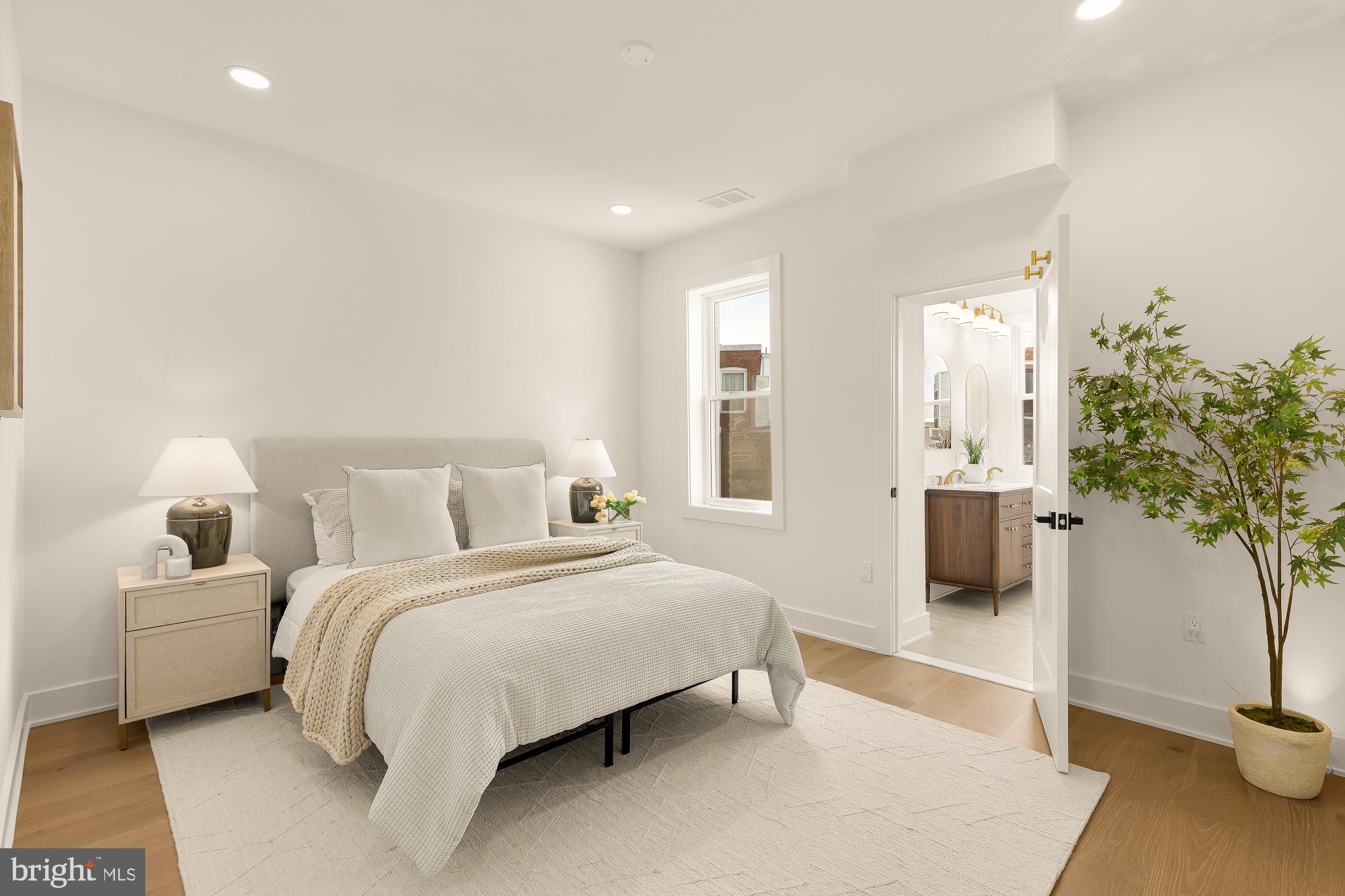 1710 2nd Street Northwest Washington, DC 20001 - Photo 16 of 37 Serene bedroom with natural light.