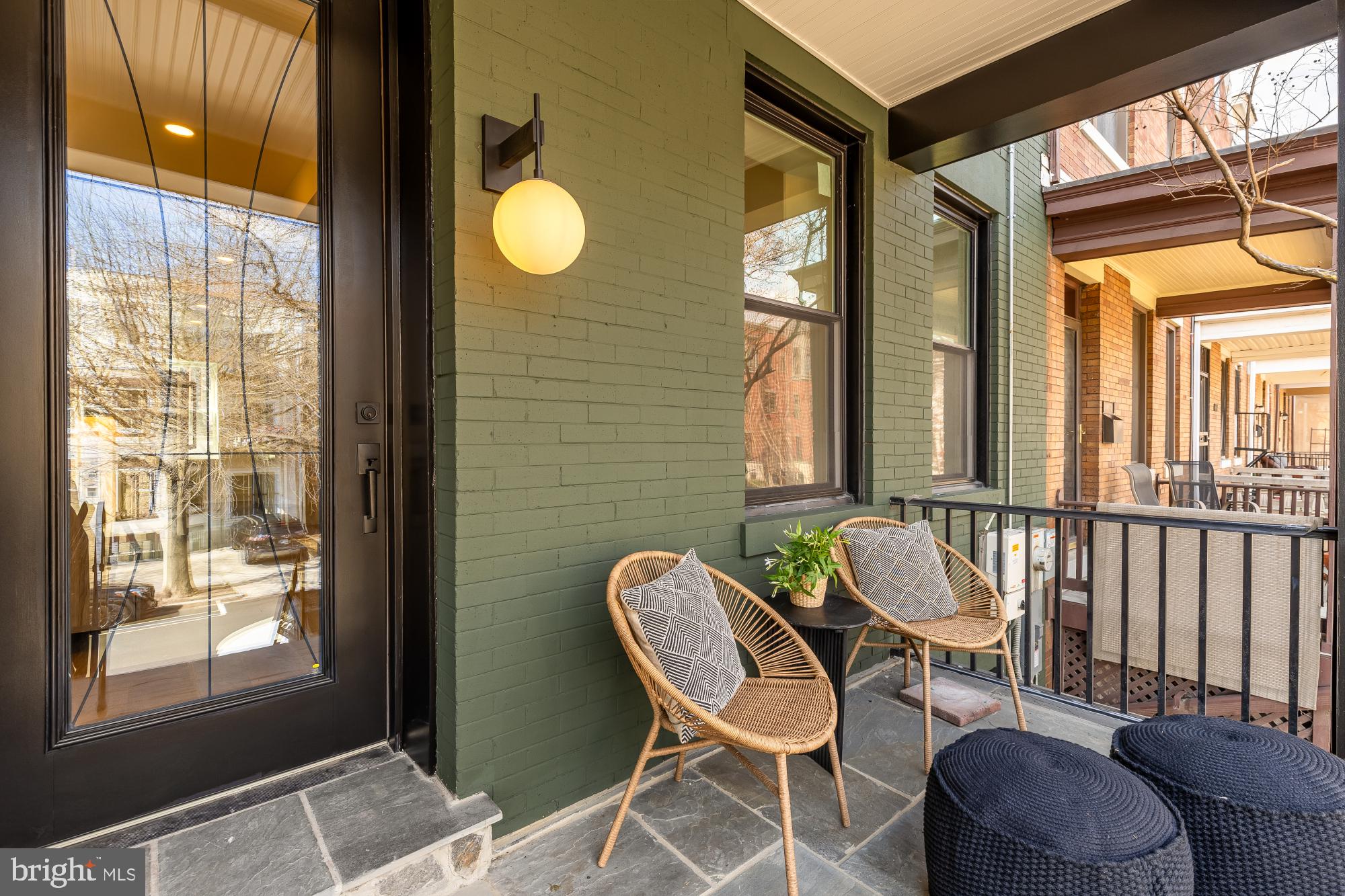 1710 2nd Street Northwest Washington, DC 20001 - Photo 2 of 37 Charming porch with inviting ambiance.
