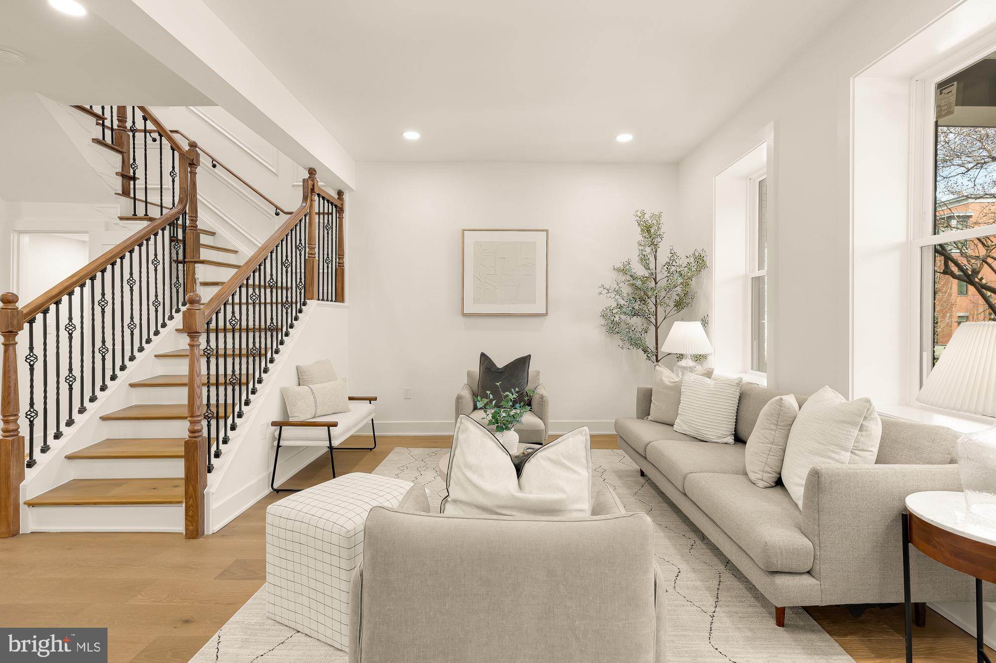 1710 2nd Street Northwest Washington, DC 20001 - Photo 4 of 37 Bright and inviting living space.