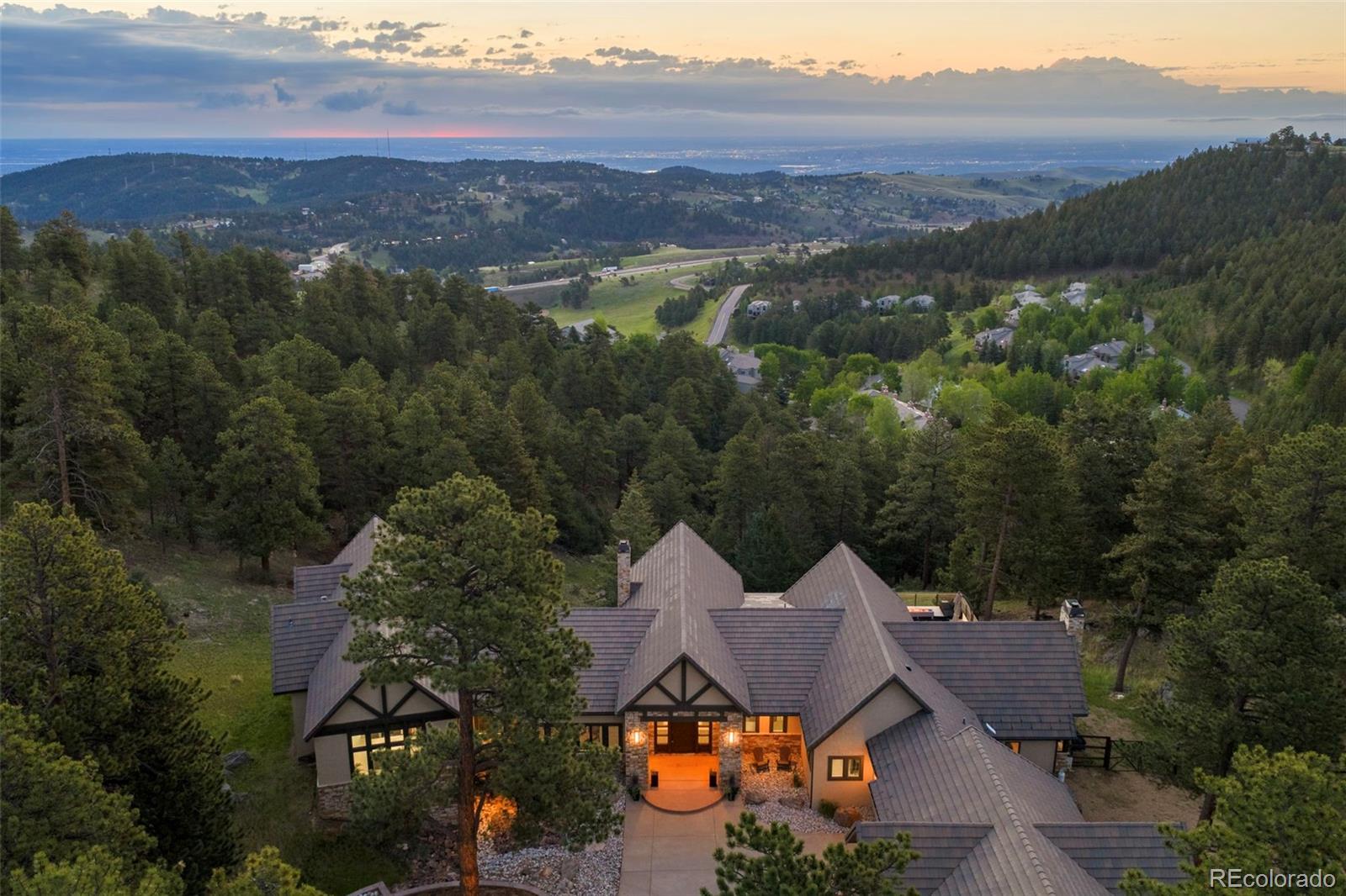 730 Genesee Mountain Road Golden, CO 80401 - Photo 50 of 50 an aerial view of a house with mountain view