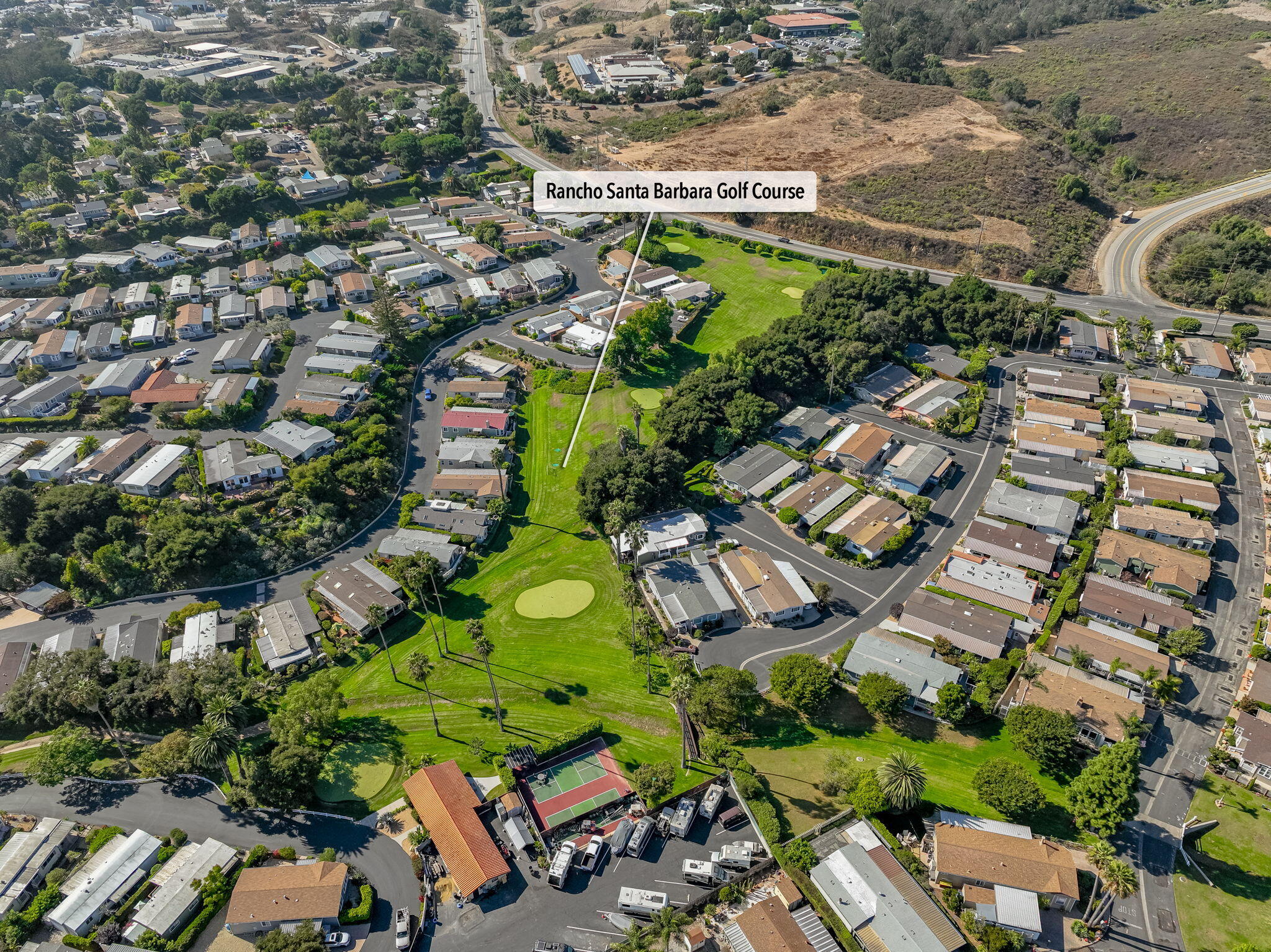 333 Old Mill Road, Unit SPC 140 Santa Barbara, CA 93110 - Photo 19 of 21 17-Rancho Santa Barbara Golf Course (aer