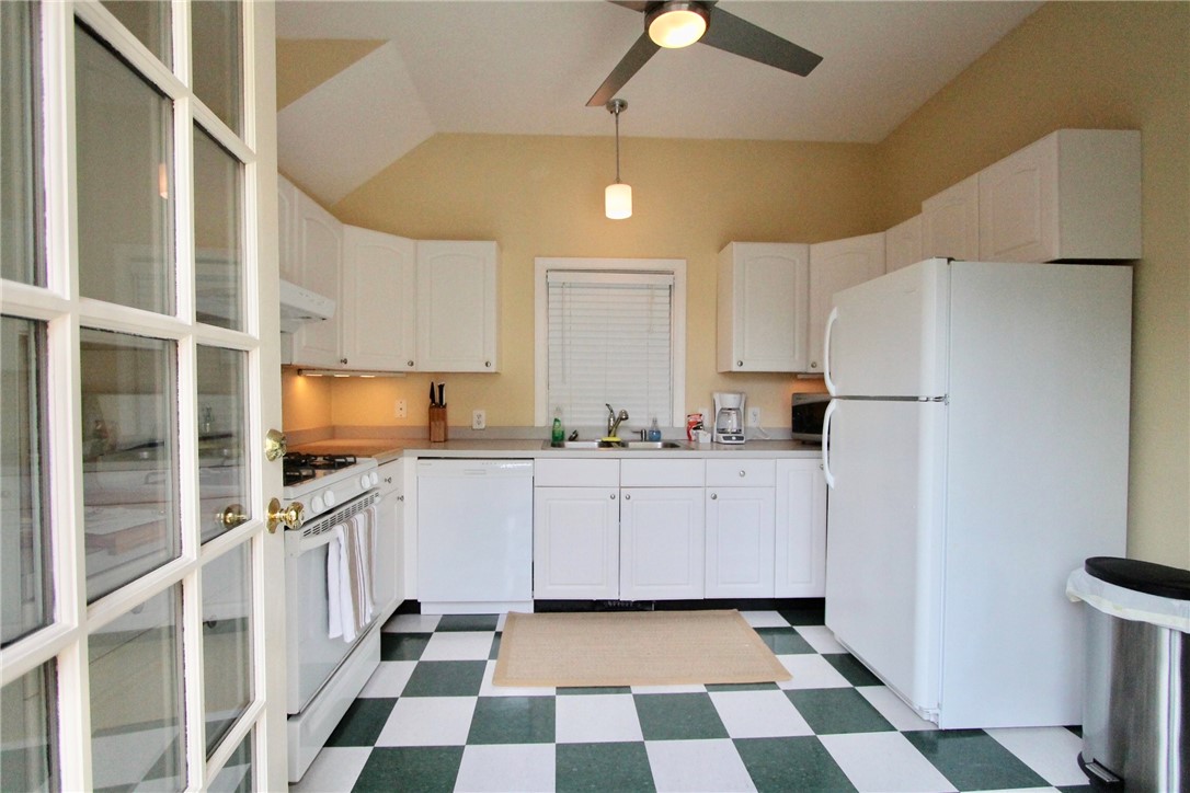 46 Corne Street Newport, RI 02840 - Photo 19 of 36 Kitchen with French doors that open to the patio