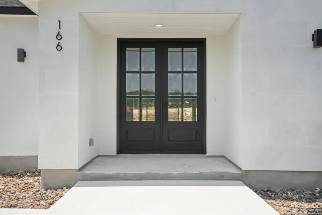 a view of front door of a house