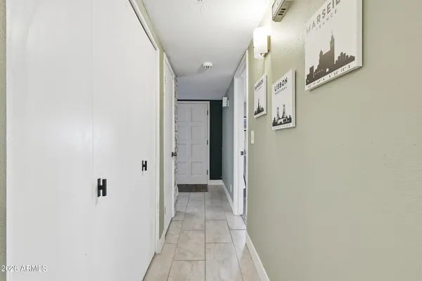 a view of balcony with furniture