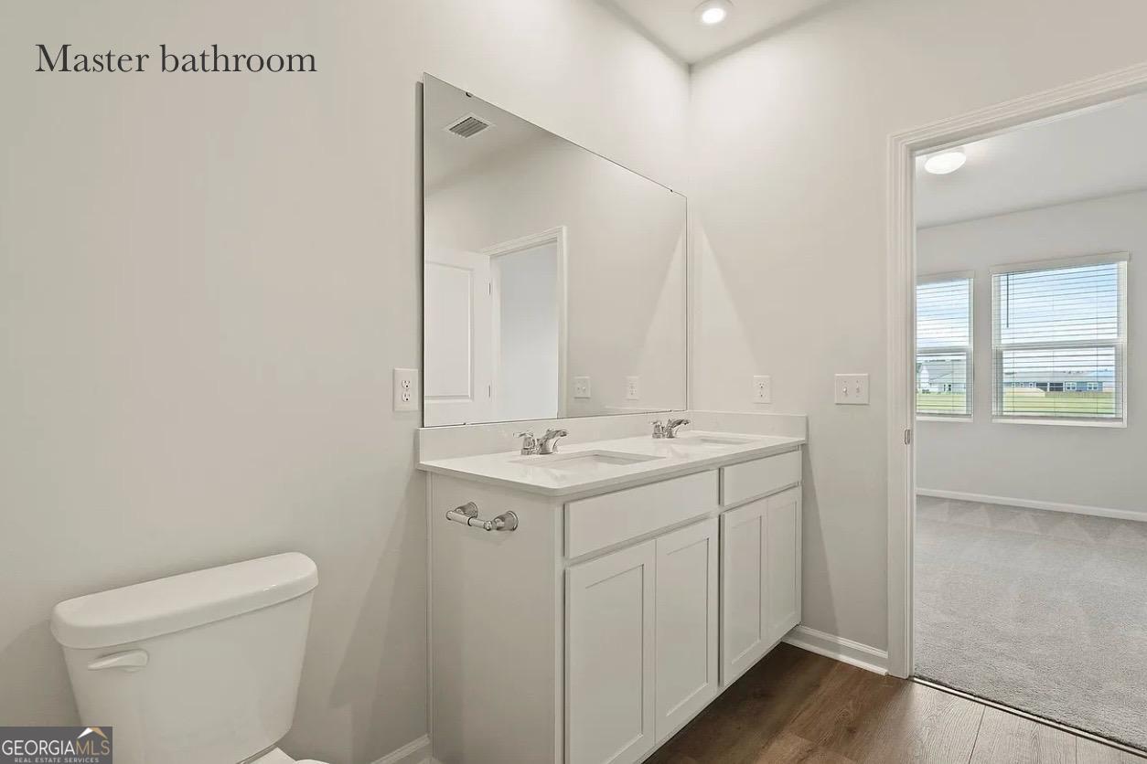 67 Shade Tree Drive Richmond Hill, GA 31324 - Photo 18 of 25 a bathroom with a sink toilet and vanity