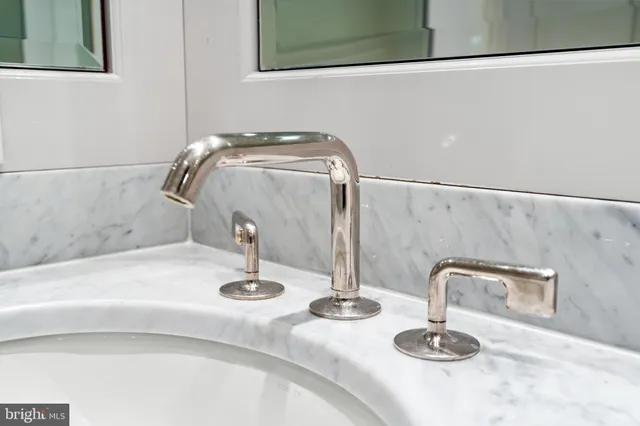 a close view of a sink