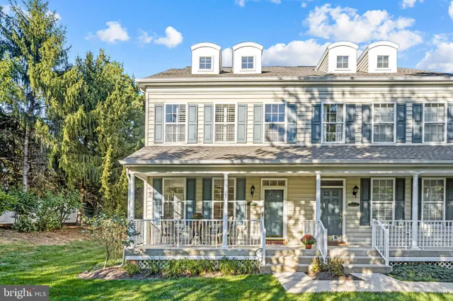 front view of a building with a yard