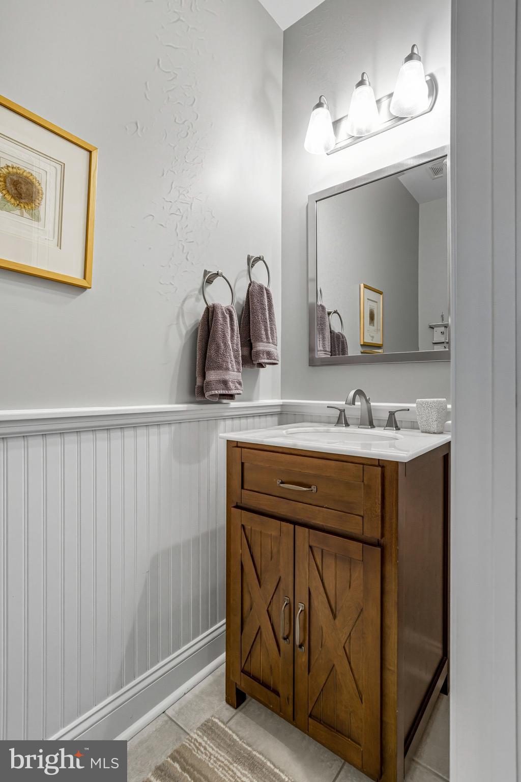 6 Edison Lane Doylestown, PA 18901 - Photo 11 of 24 a bathroom with a sink vanity and mirror