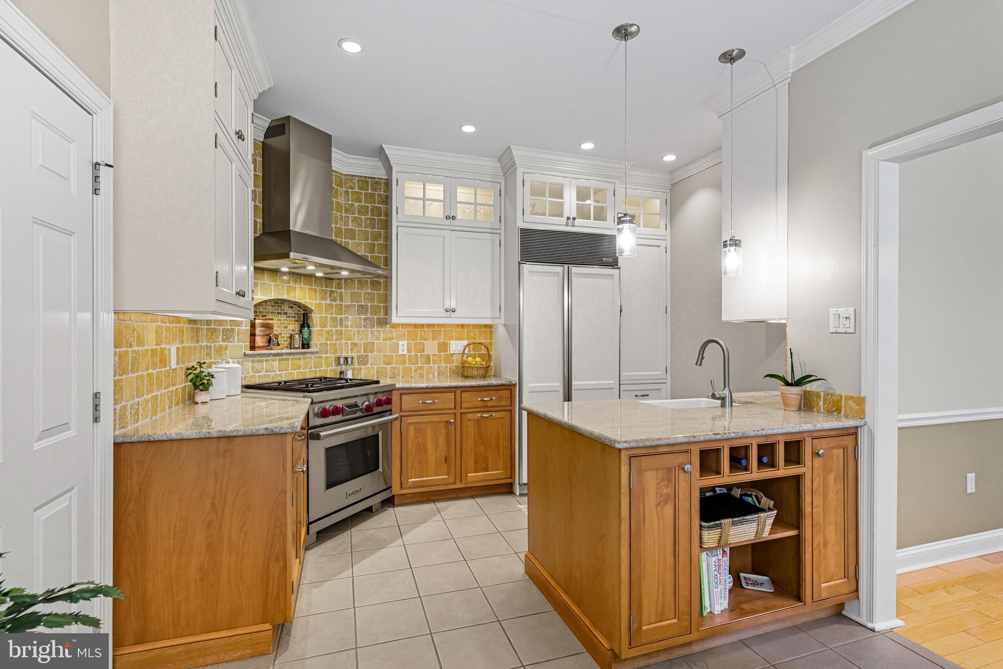 6 Edison Lane Doylestown, PA 18901 - Photo 8 of 24 a kitchen with stainless steel appliances granite countertop a stove top oven a sink dishwasher and a refrigerator