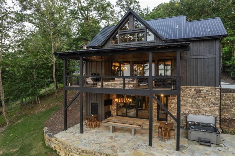 224 Eagles Ridge Morganton, GA 30560 - Photo 58 of 73 a view of a house with wooden deck and furniture