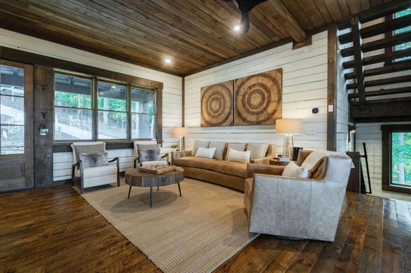 224 Eagles Ridge Morganton, GA 30560 - Photo 9 of 73 a living room with furniture and a large window