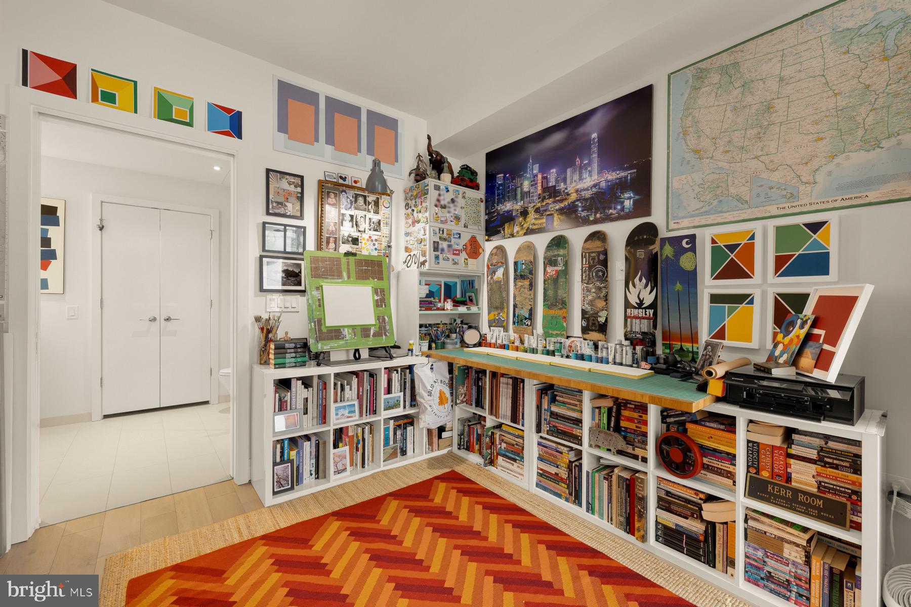 810 O Street Northwest, Unit 809 Washington, DC 20001 - Photo 11 of 30 a view of a bedroom with furniture and staircase