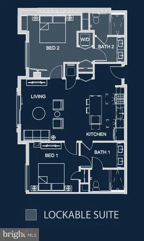 a front view of a building with parking