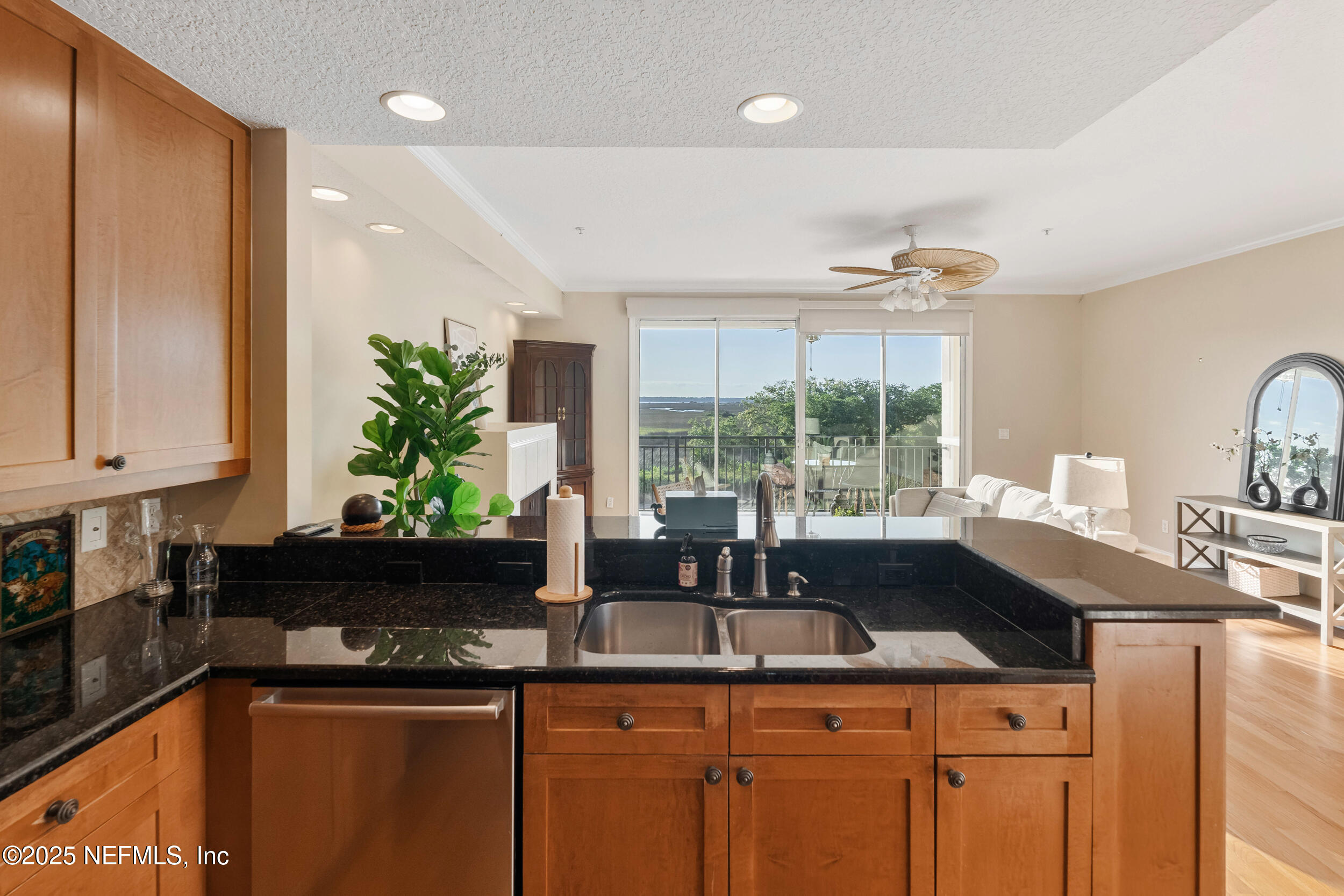 2102 Windjammer Lane St. Augustine, FL 32084 - Photo 18 of 47 a kitchen with a sink potted plant and a window
