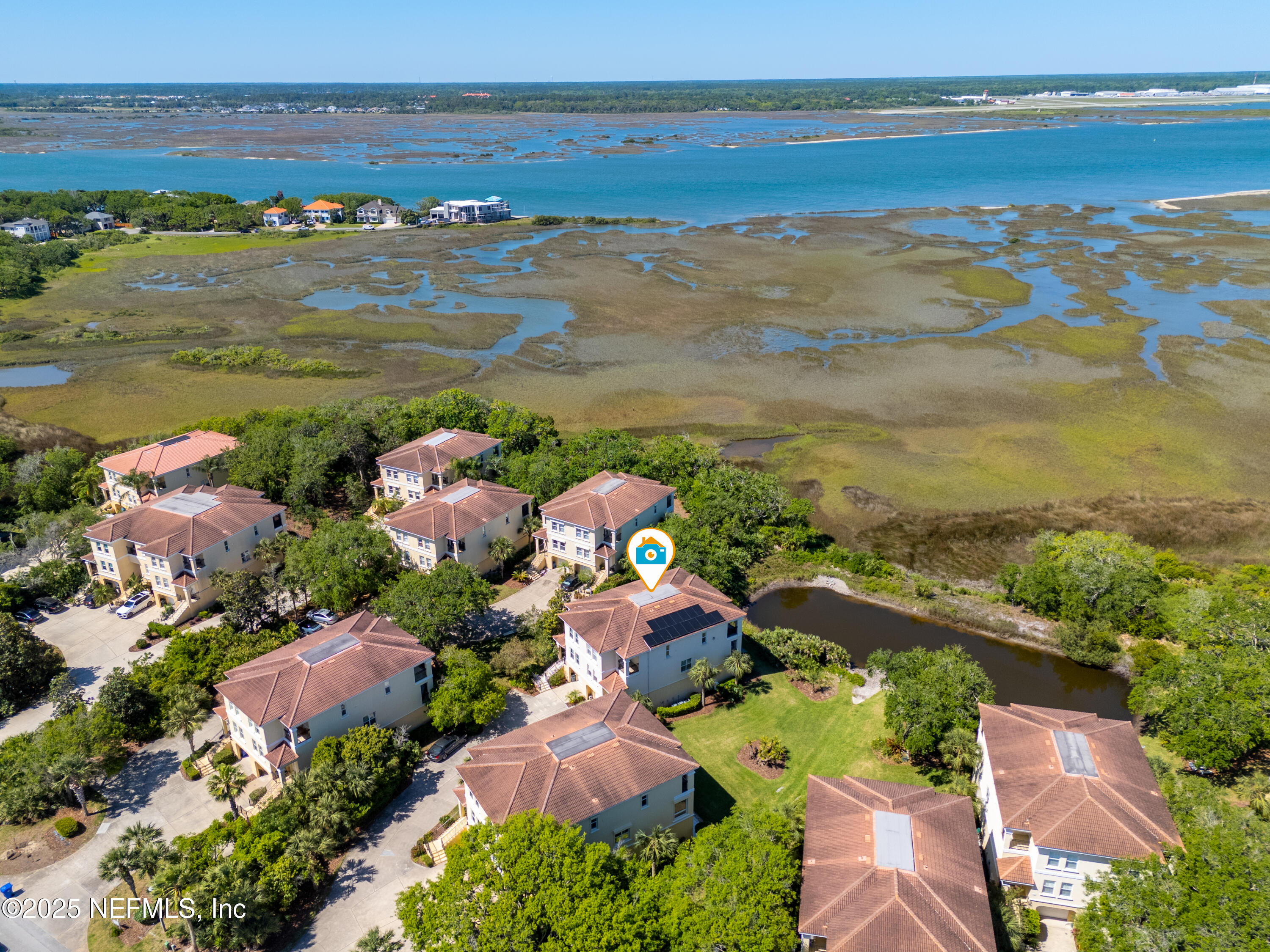 2102 Windjammer Lane St. Augustine, FL 32084 - Photo 7 of 47 an aerial view of ocean and residential houses with outdoor space