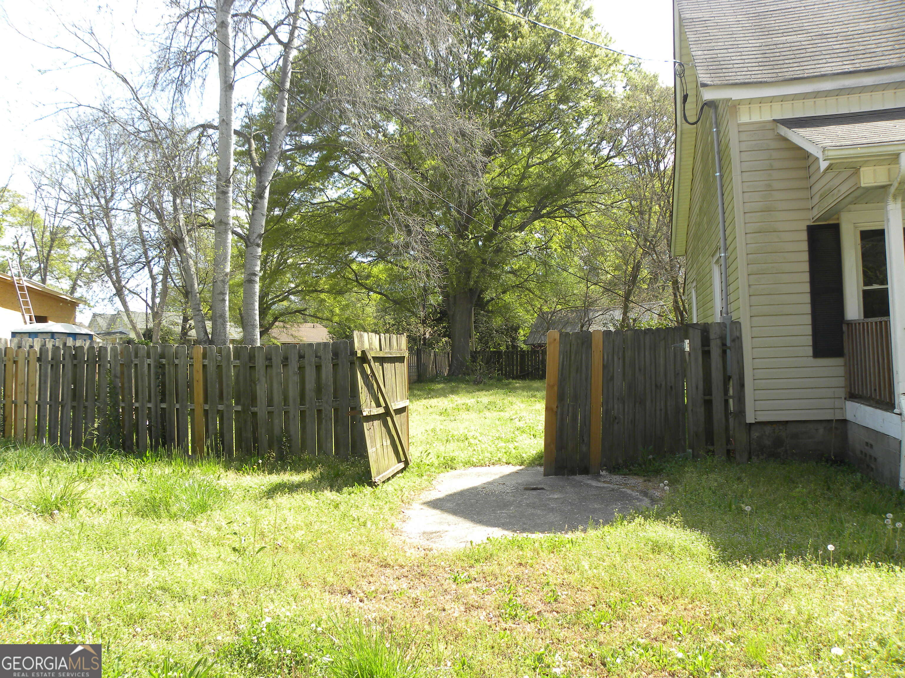 225 South Webb Street Hartwell, GA 30643 - Photo 21 of 24 a view of a backyard with a tree