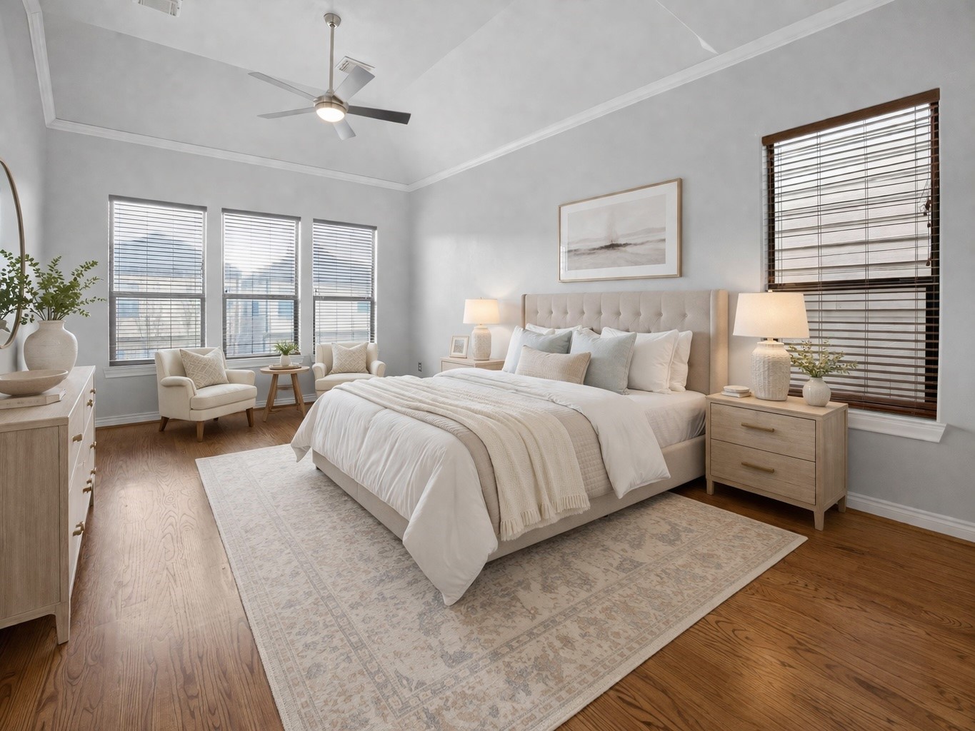 5719 Darling Street Houston, TX 77007 - Photo 9 of 35 a bed room with a bed window and a couch