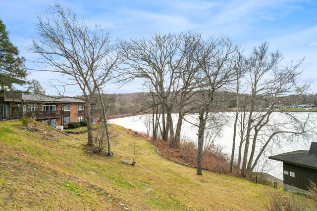 a view of outdoor space yard swimming pool and trees