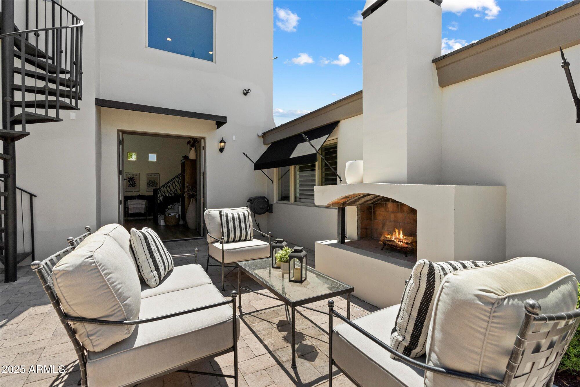 4502 East Exeter Boulevard Phoenix, AZ 85018 - Photo 36 of 48 Outdoor Fireplace Lounge Area