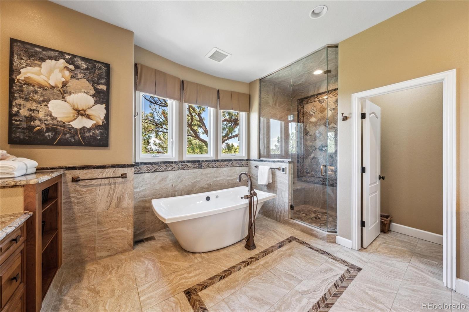 5159 Warbler Court Parker, CO 80134 - Photo 20 of 50 a spacious bathroom with a bathtub and a shower