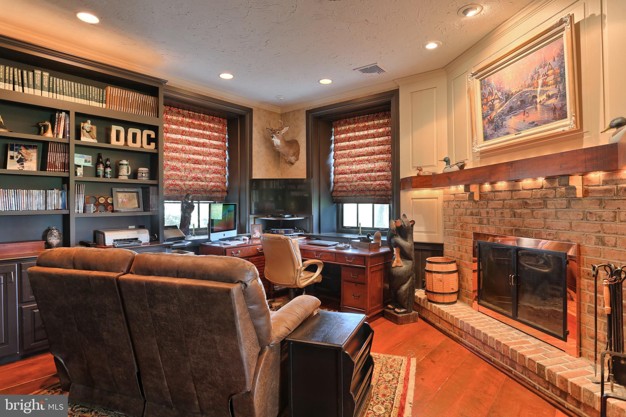 1500 Schaeffer Road Newmanstown, PA 17073 - Photo 18 of 97 Den with Wood Burning Fireplace