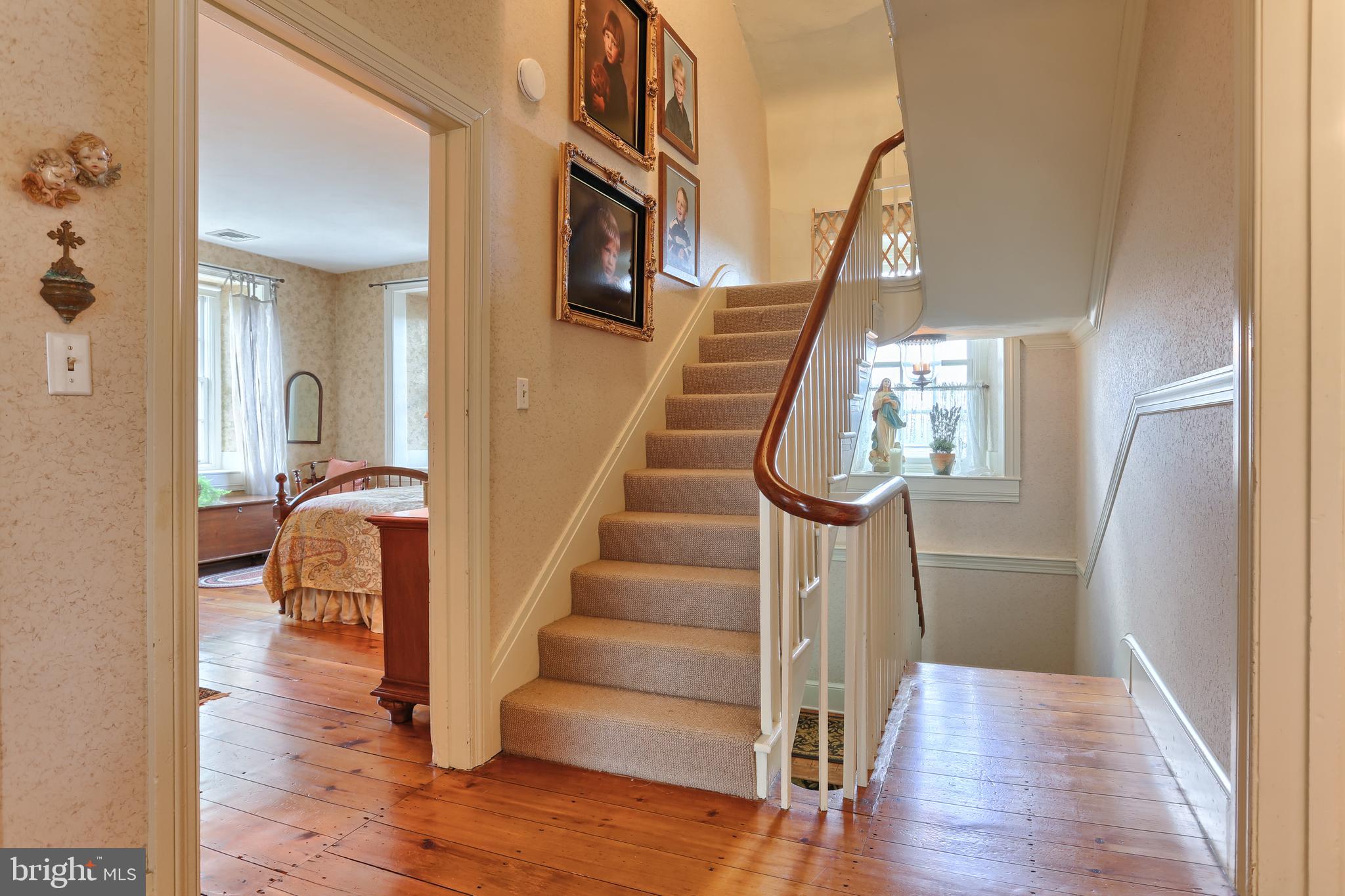 1500 Schaeffer Road Newmanstown, PA 17073 - Photo 34 of 97 2nd Story Hallway and Staircase to 3rd Floor