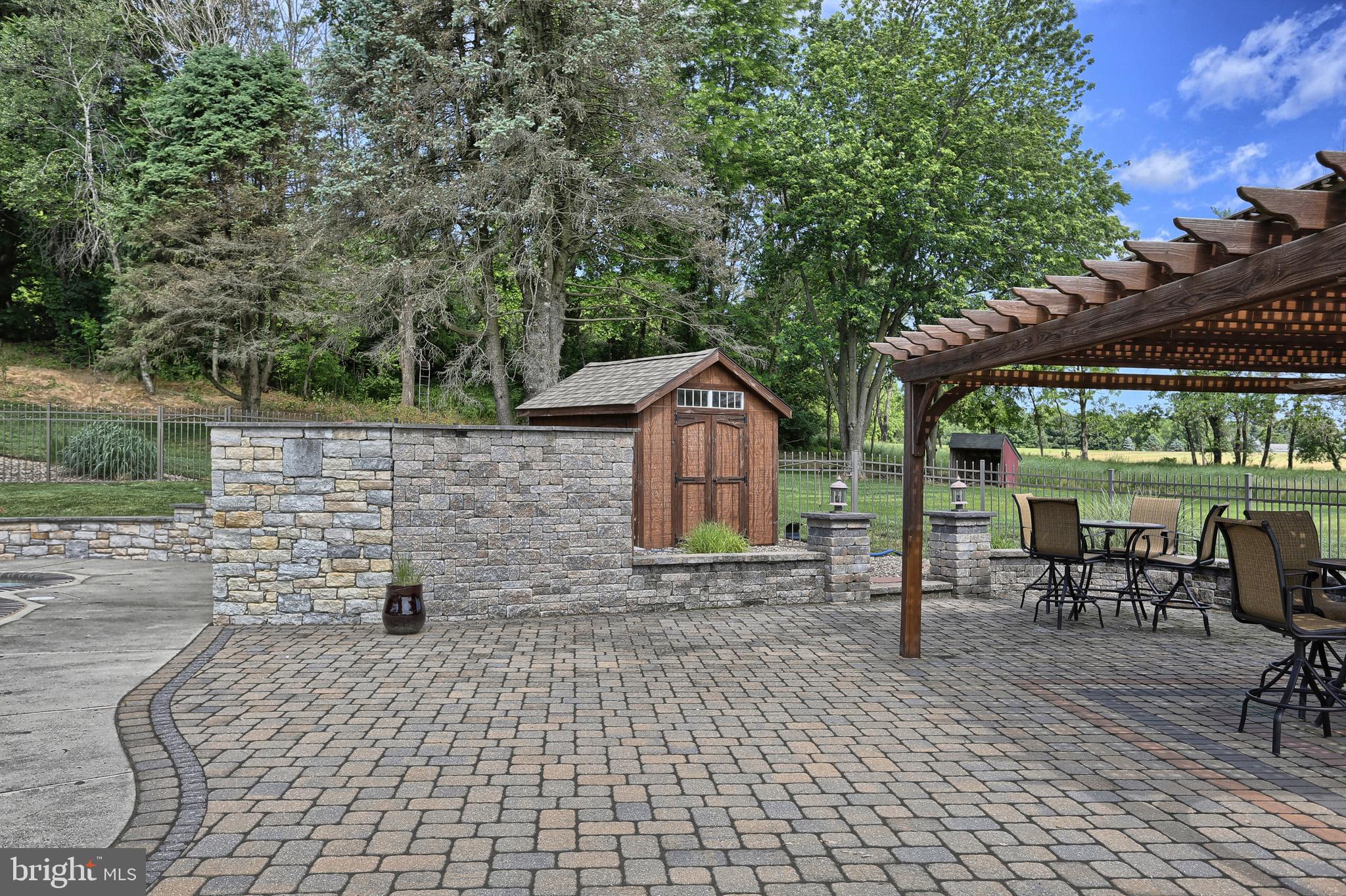 1500 Schaeffer Road Newmanstown, PA 17073 - Photo 66 of 97 Hardscape Patio and Pool Shed