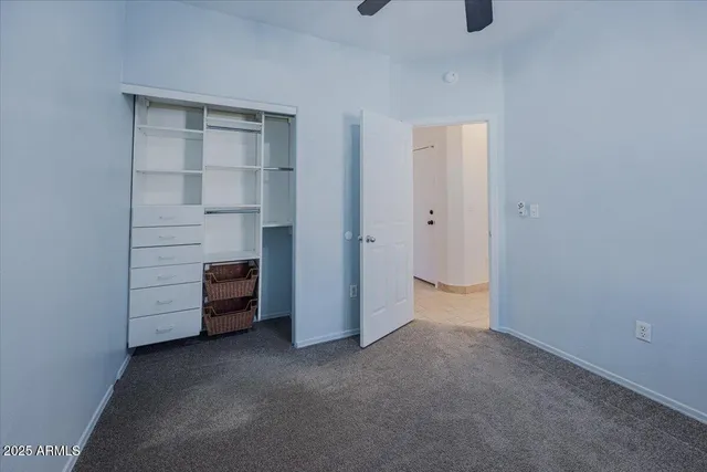 a view of room and closet