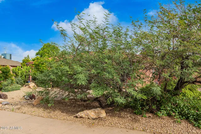 a house view with a outdoor space