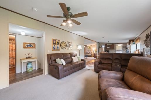 7112 Cobb Road Christiana, TN 37037 - Photo 15 of 22 a living room with furniture and a ceiling fan